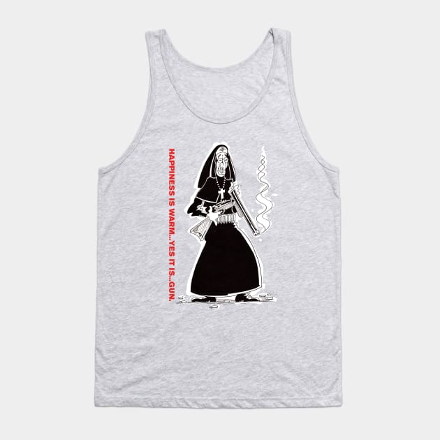 Happiness is warm gun Tank Top by hirnstrich